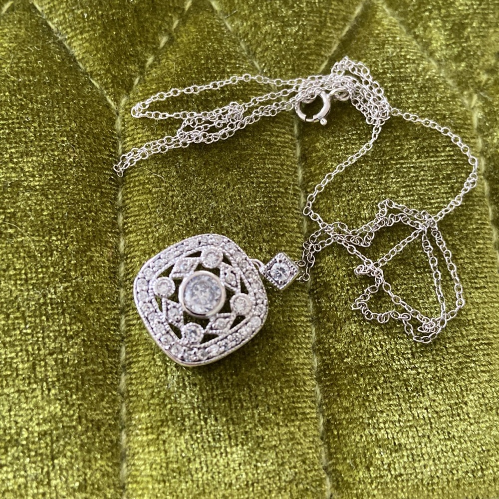 Sterling silver and created gemstone necklaces ! - Picture 5 of 7
